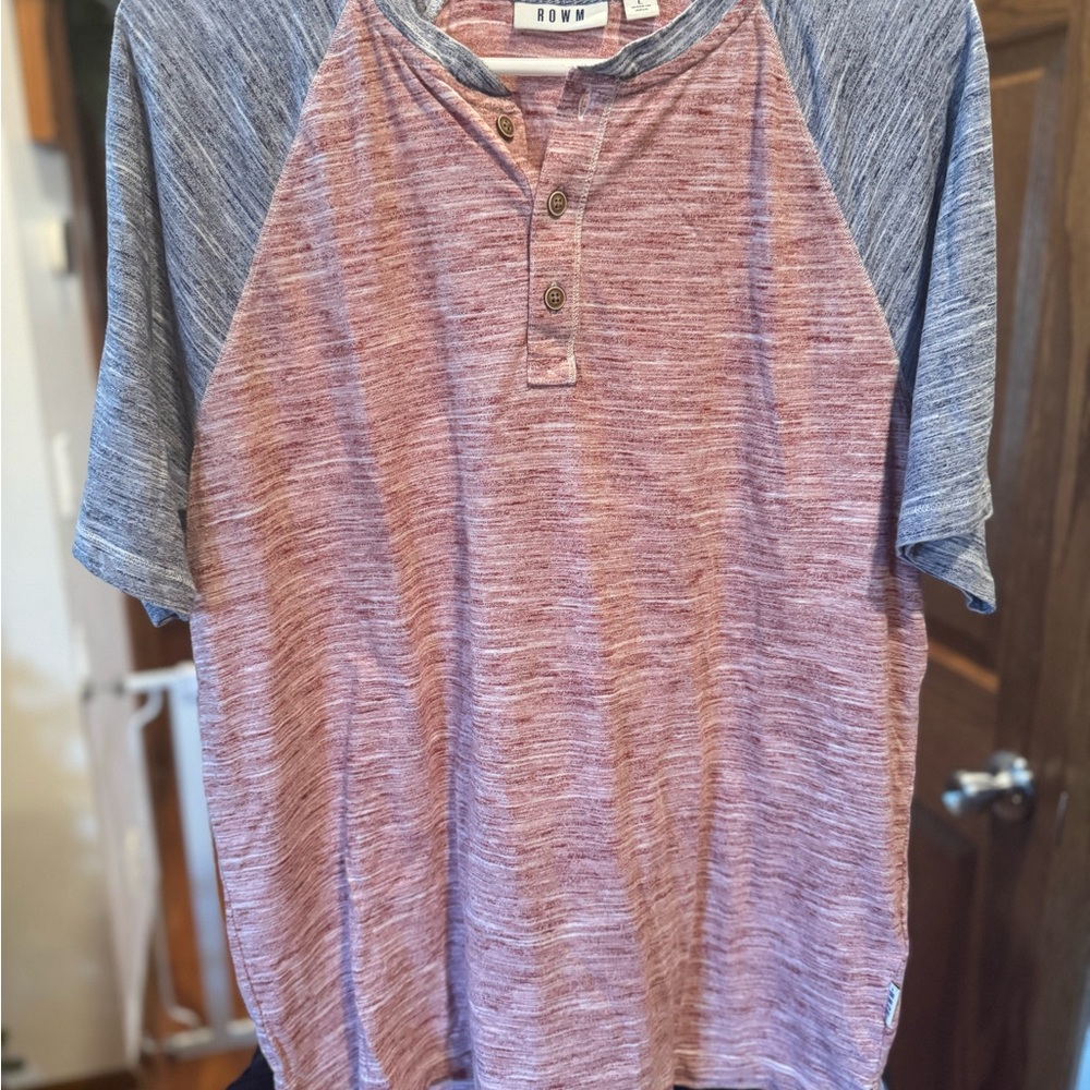 ROWM Two-Tone Henley Shirt